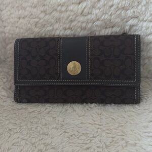 Brown coach wallet